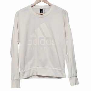 Adidas Athletics ID Logo Crew Pullover Womens Size Small
